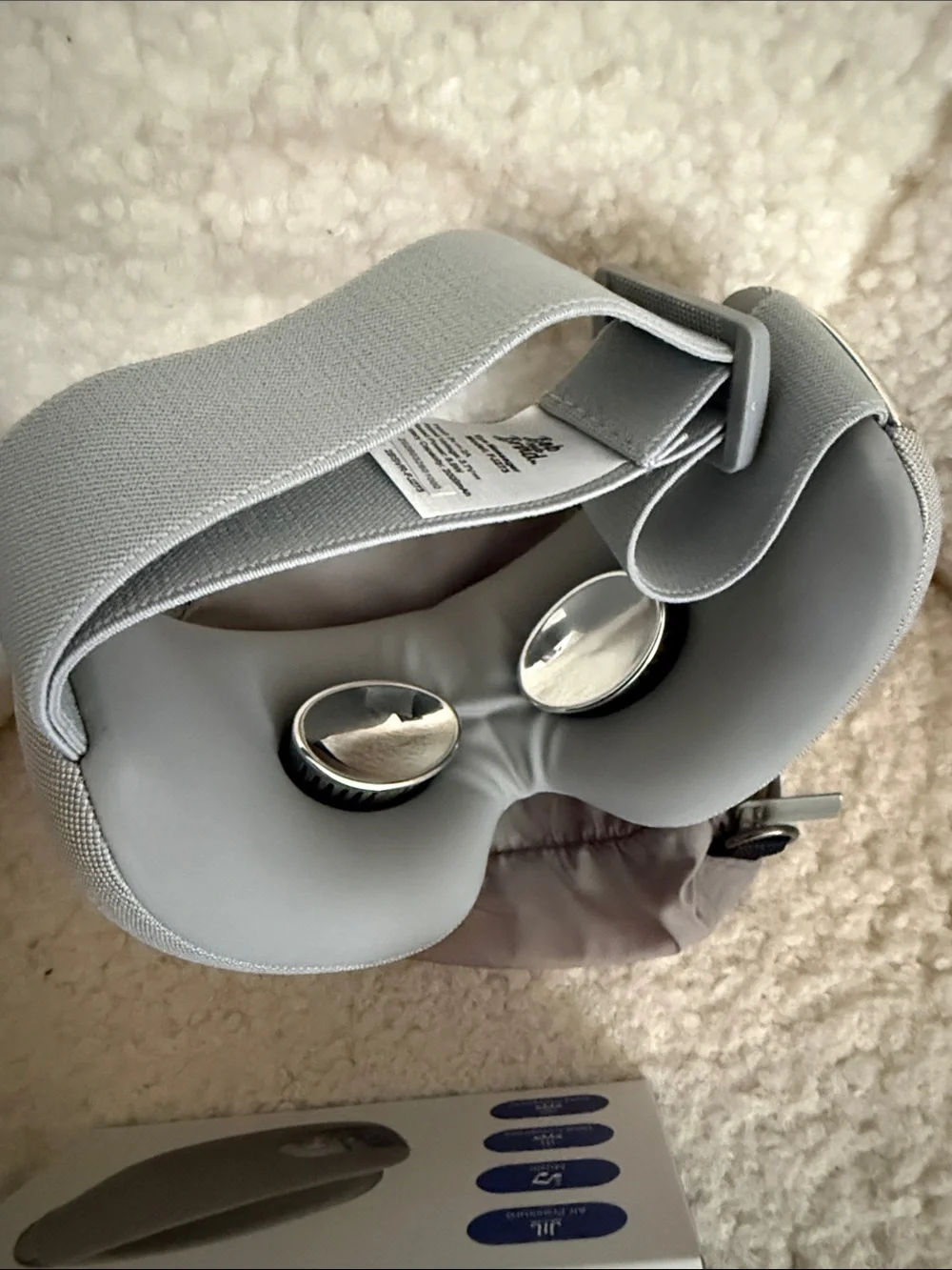 Gray Eyeflow Eye Massager - Heated & Vibrating Relief
